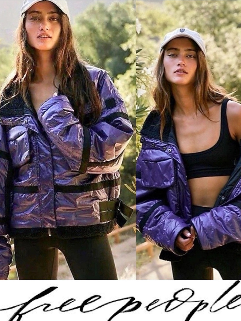 Free People Vagabond Fleece Bomber Jacket❤️ NWT Size Small